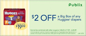 publix $2 huggies q