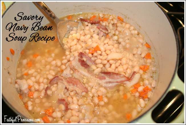 What is the best recipe for navy bean soup?