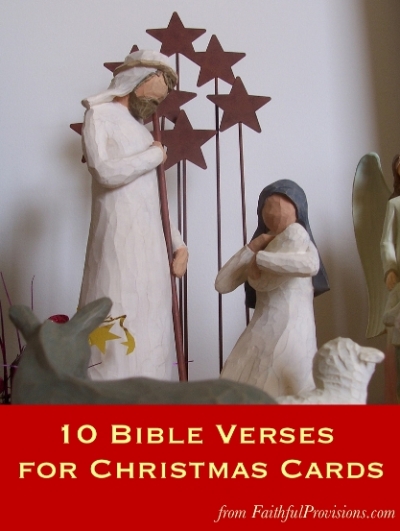Christmas Card Bible Quotes Decorating Ideas