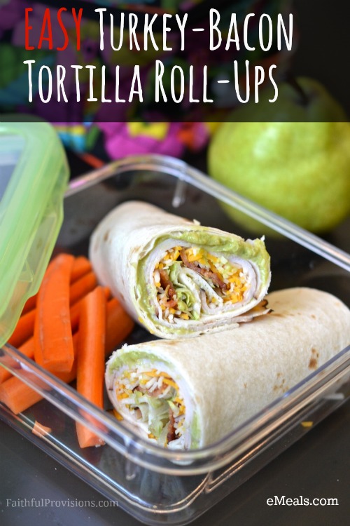 Turkey-Bacon Tortilla Roll-Ups | Easy Dinner Recipes For Kids Every Mom Should Know | kid friendly dinner ideas