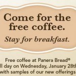 Panera:  FREE Coffee Wednesday and Other Offerings