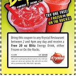 Krystal: Free Blitz Energy Drink