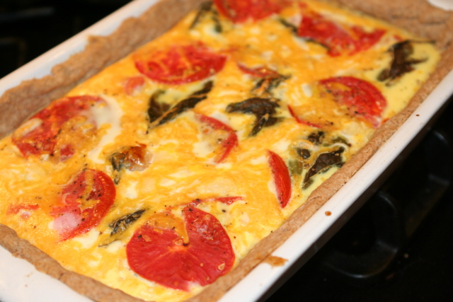 Tomato Basil Quiche