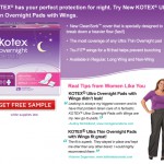 Free Kotex Overnight Sample