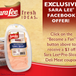 Sara Lee $3/1 Printable Coupon thru Facebook