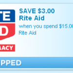 Rite Aid:  $3/15 and $4/20 Printable