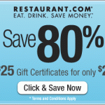 Restaurant.com:  $25 Gift Card for $2 + Swagbucks Restaurant.com Discounted