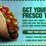 Taco Bell:  Free Fresco Taco