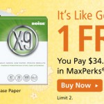 Office Max:  10-Ream Cases of Paper and Sharpies FREE + $7 overage Shipped!