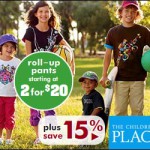The Children's Place:  15% off Coupon + Clearance $2.99 and under!