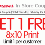 Walgreens:  Free 8×10 on Thursday February 25th only!