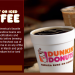 Dunkin Donuts: Free Cup of Coffee Every Monday in March