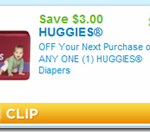 *HOT* $3/1 Huggies Diapers Printable