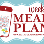 Meal Plan for the Week of April 11th