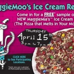 Reminder:  Free Maggie Moo's Pizza on Tax Day!