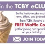 TCBY Yogurt: Free Waffle Cone