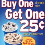 Dairy Queen Blizzards Buy One Get One for 25 Cents!