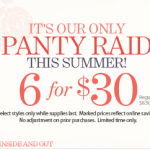 Soma Intimates: Panty Raid Sale — 6 for only $30