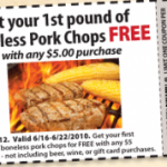 Earth Fare: Free Boneless Pork Chops Coupon