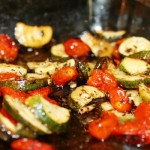 Roasted Zucchini and Cherry Tomatoes