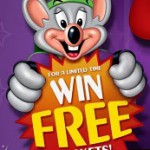 Free Chuck E. Cheese Tickets and Tokens