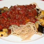 Squash, Caramalized Onion, and Tomato Pasta