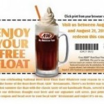 Free A&W Root Beer with Purchase