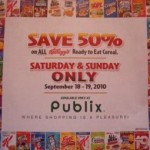 Publix: All Kellogg’s Cereal 50% Off, Sept 18 & 19