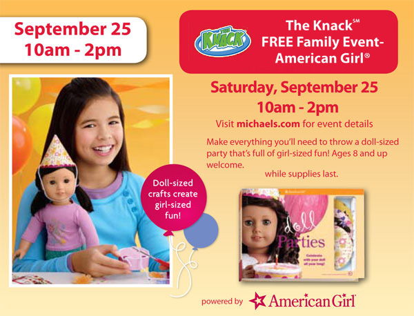 Michael’s:  American Girl Doll Event