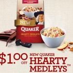 $1/1 Quaker Oatmeal Hearty Medleys