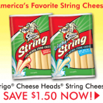 $1.50/1 Frigo Cheese Heads String Cheese