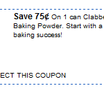 $.75/1 Baking Powder Coupon = Possibly Free!