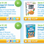 New Printable Coupons for Cocoa, Flour, Almonds and Peanut Butter When You Buy Kellogg’s Cereals