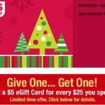 CVS:  Buy $25 Gift Card, Get $5 Gift Card Back