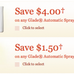 Lots of Printable Glade Coupons