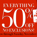 New York & Company:  50% off Everything