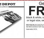 Office Depot:  25 Black and White Photo Copies for Free