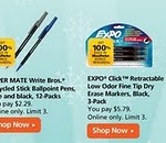 Office Max:  Free Sharpie, PaperMate Pens, EXPO Markers and a Deal on Paper