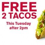 Jack Says: 2 Free Tacos on Tuesday after 2 PM