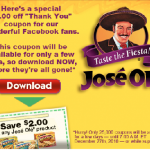 $2/1 Jose Ole Coupon – Today Only