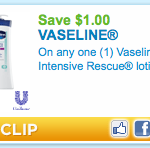 Target:  Vaseline Intensive Rescue $.49