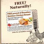 Earth Fare:  Free Pound of Chicken Breast