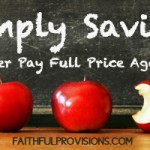New From Faithful Provisions: Simply Saving – Never Pay Full Price Again!
