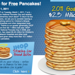 FREE Short Stack of Pancakes at IHOP on March 1