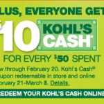 Kohl’s President’s Day Sale and Coupon Code