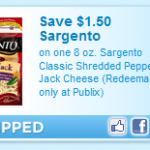 Publix:  Free Sargento Cheese (Reset Coupons)