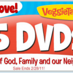 Veggie Tales: $5 DVD Sale + Free Shipping