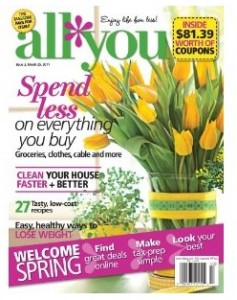 All You Magazine Coupon Listing for April  