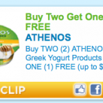 B2G1 Free Athenos Greek Yogurt Coupon