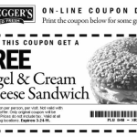 Free Bagel and Cream Cheese Sandwich at Bruegger’s